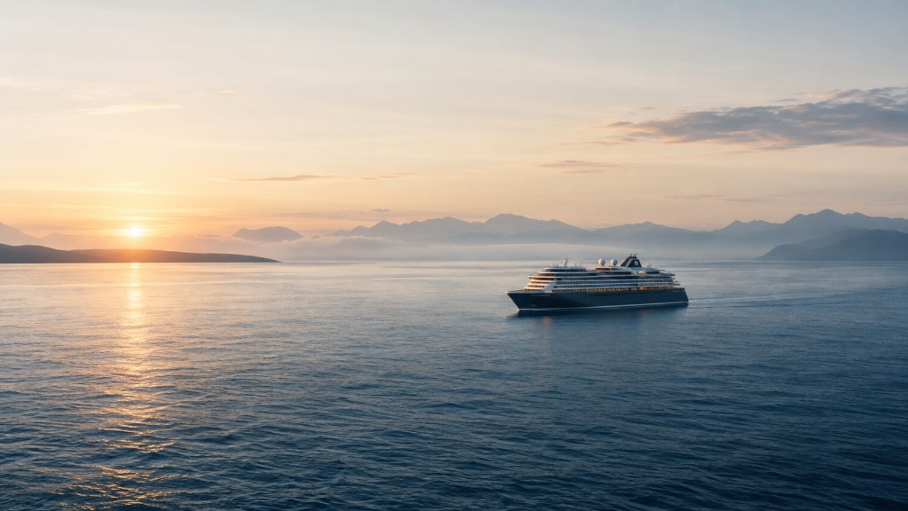 Kreuzfahrtschiff auf ruhiger See